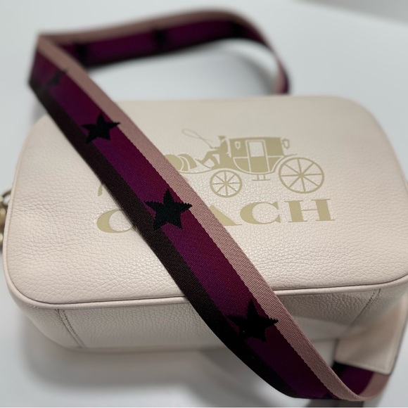 COACH TWO Jes Crossbody Bags One Black AND One Cream Both have a Strap - Picture 5 of 16